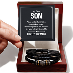 Your Smile - Mens Leather Bracelet